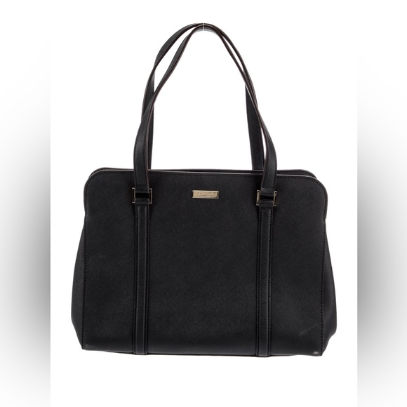 kate spade Bags Kate Spade Black Leather Tote Bag Large Poshmark